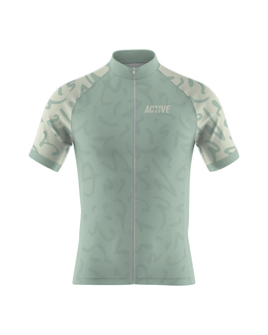Moška kolesarska majica Beige Lines #2- napredni model