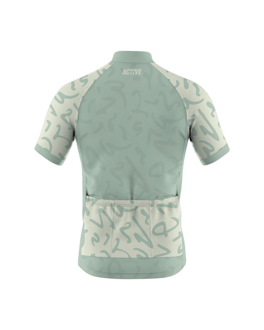 Moška kolesarska majica Beige Lines #2- napredni model