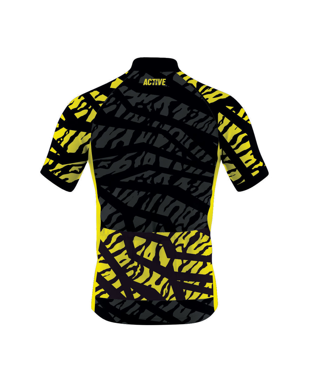 Moška kolesarska majica Track Marks (Yellow) - napredni model