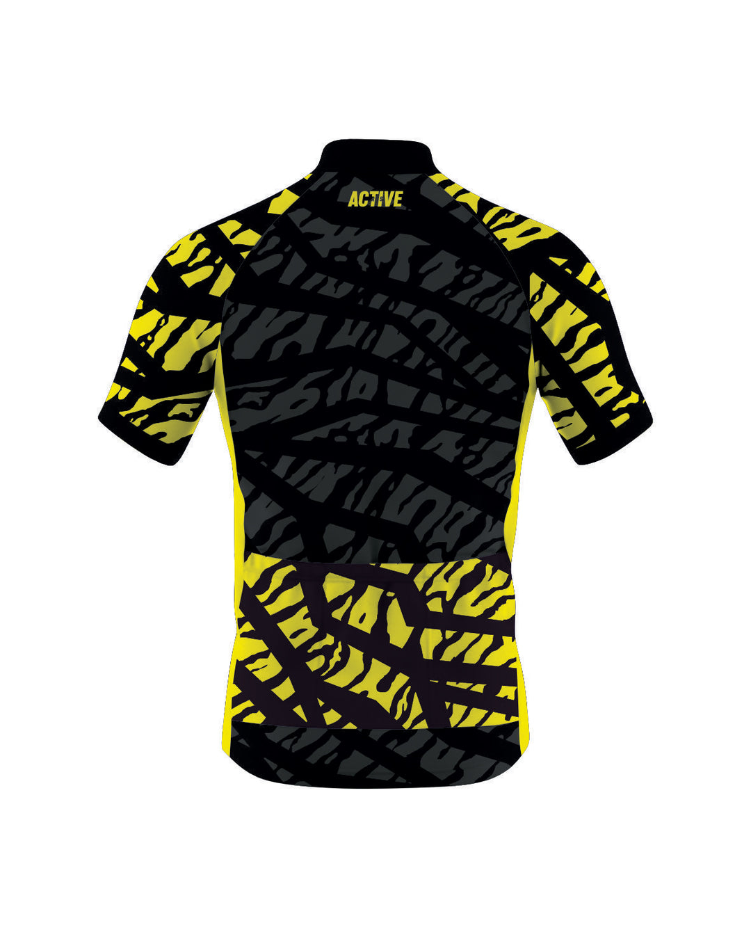Moška kolesarska majica Track Marks (Yellow) - napredni model