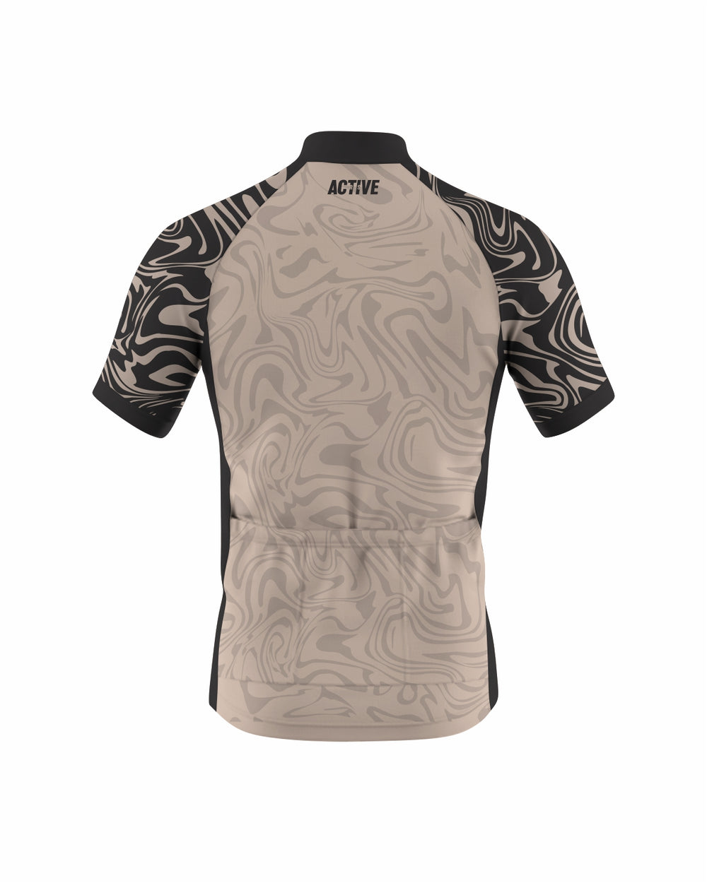 Moška kolesarska majica Beige Liquid - napredni model