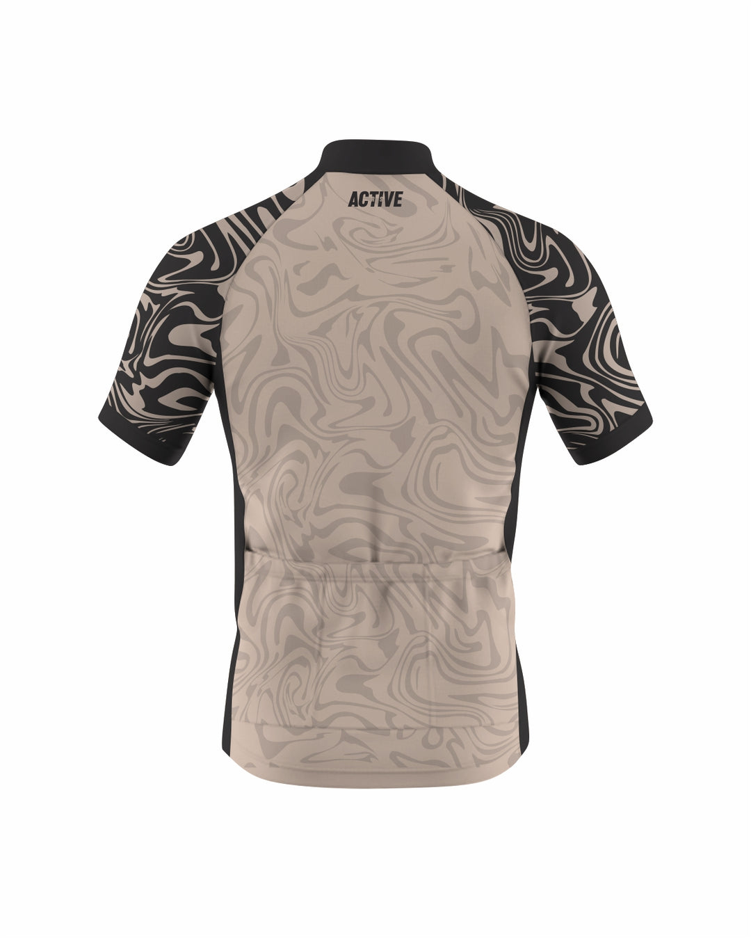 Moška kolesarska majica Beige Liquid - napredni model