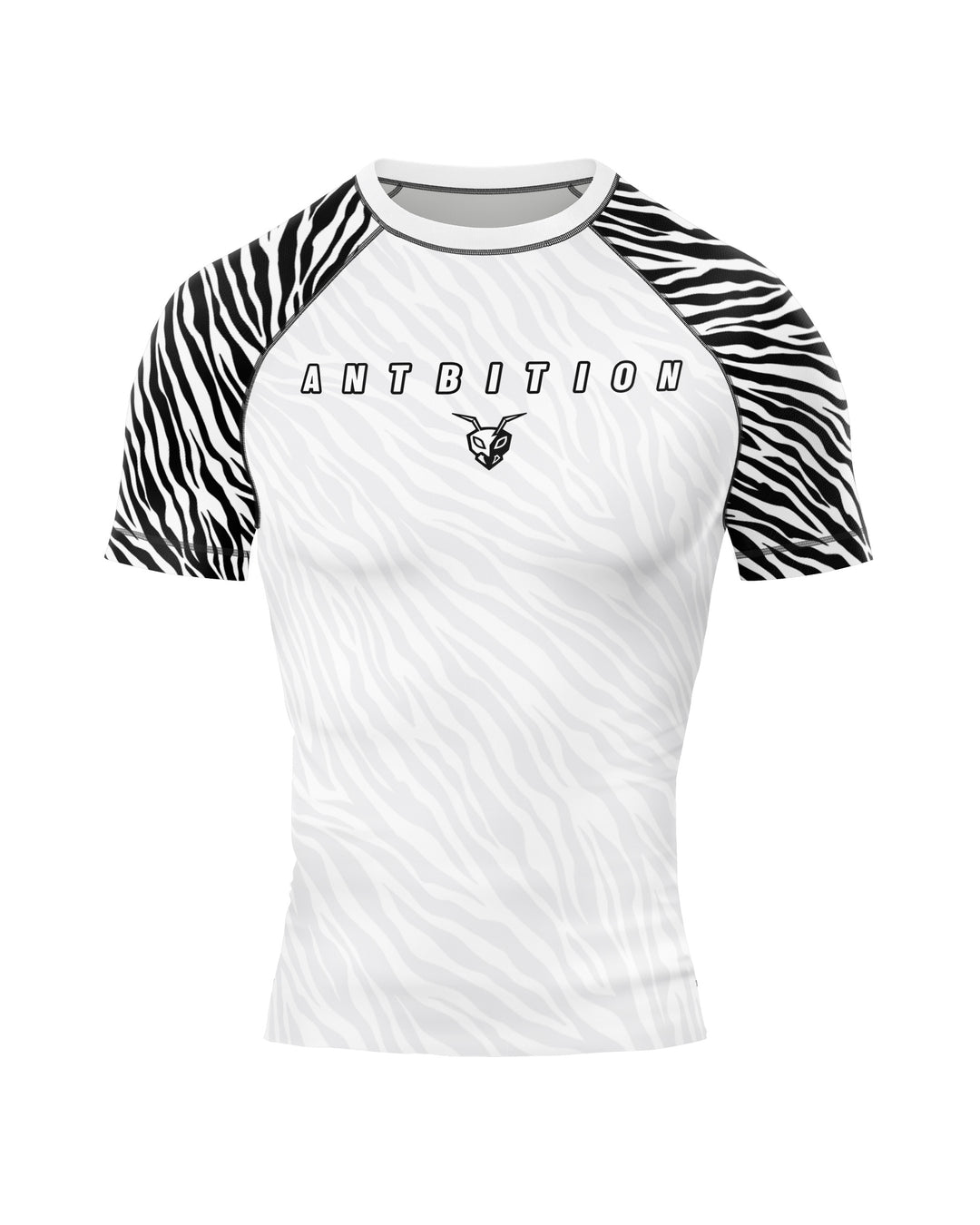 Rashguard - kratki rokavi Antbition - Zebra M/Ž