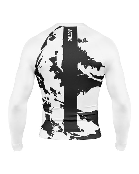 Rashguard FightMap (All White)