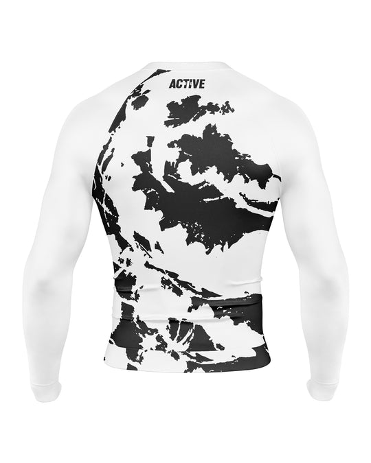 Rashguard FightMap (All White)