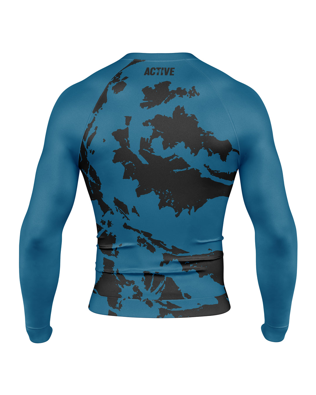 Rashguard FightMap (All Blue)