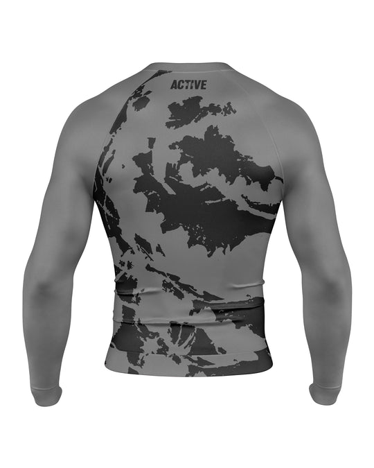 Rashguard FightMap (All Grey)