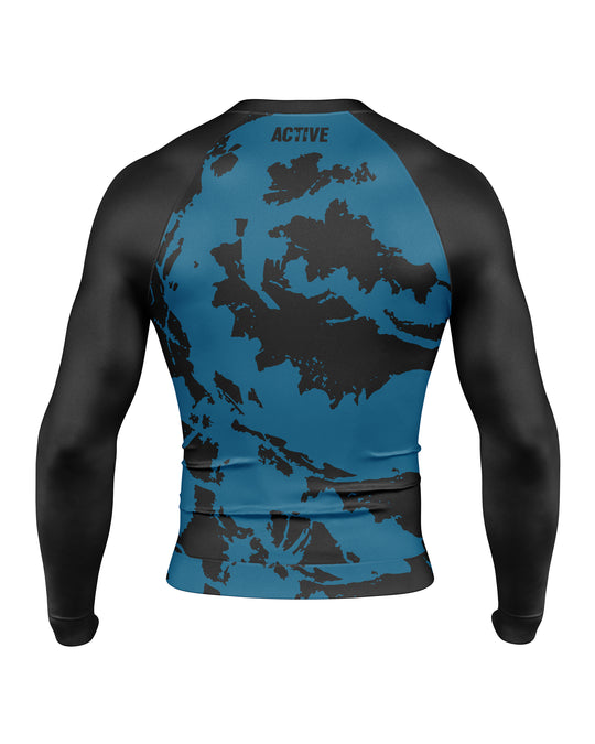 Rashguard FightMap (Blue)