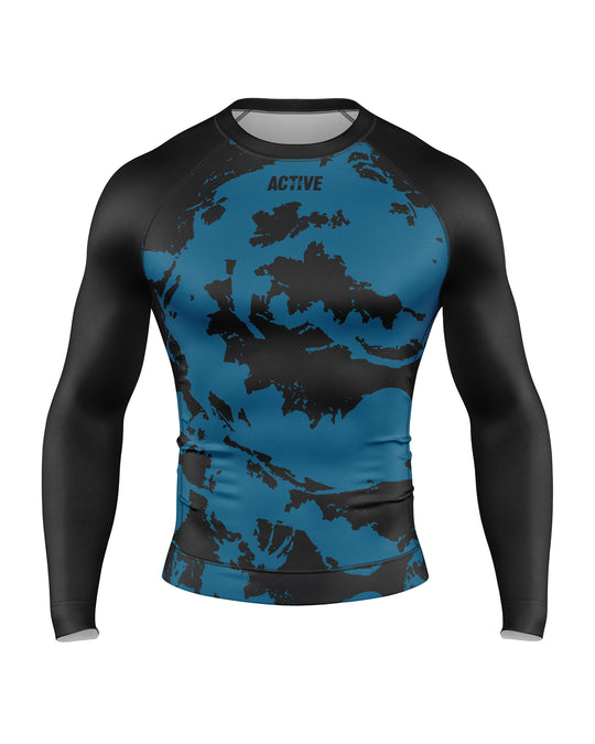 Rashguard FightMap (Blue)