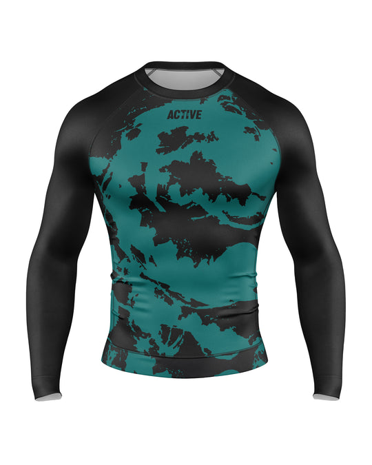 Rashguard FightMap (Teal)