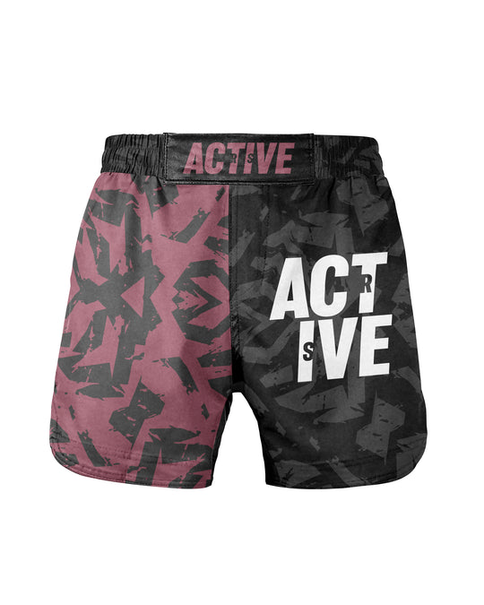 MMA Hlačke Active Urbanite - Black & Red M/Ž