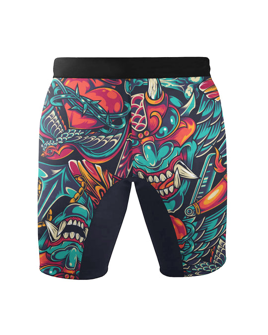 Kompresijske MMA hlačke - Psychedelic Chaos