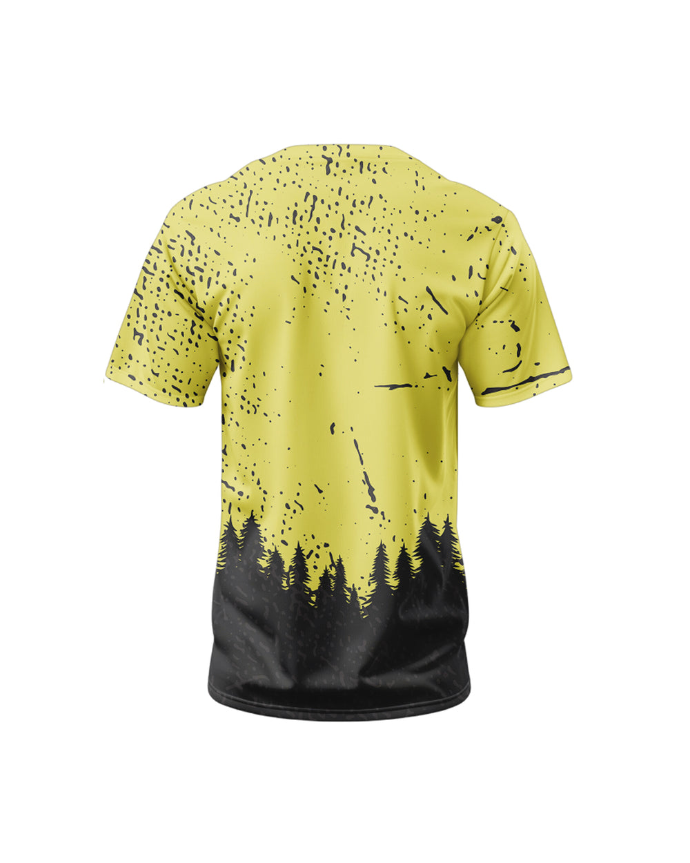 MTB Enduro t-shirt Yellow Forest on short sleeves M/F