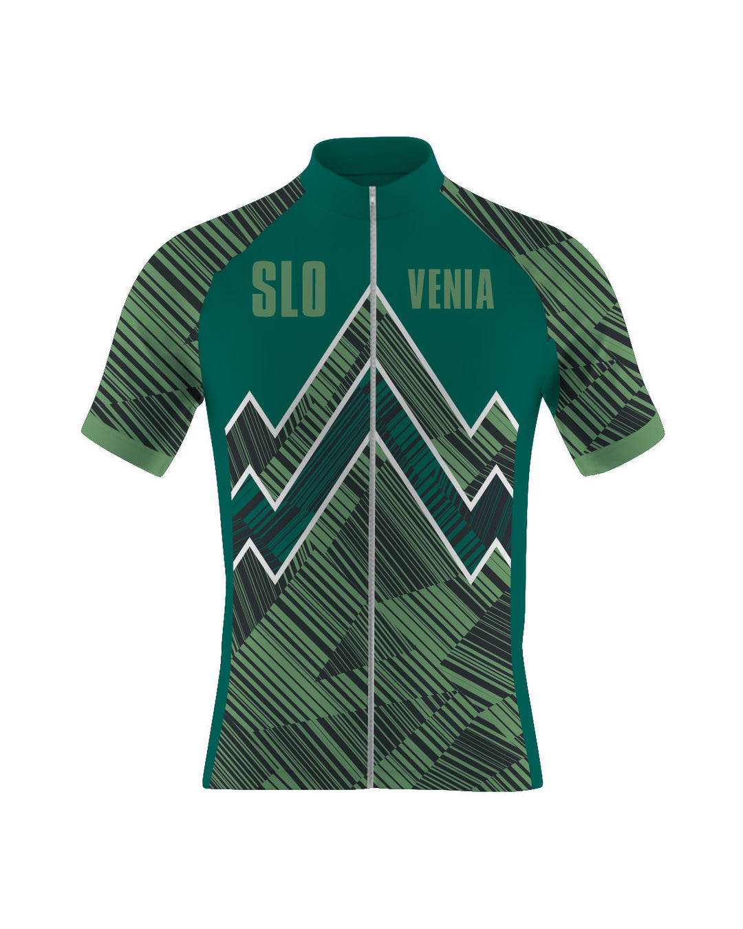 Men's cycling shirt Green Triglav - advanced model 