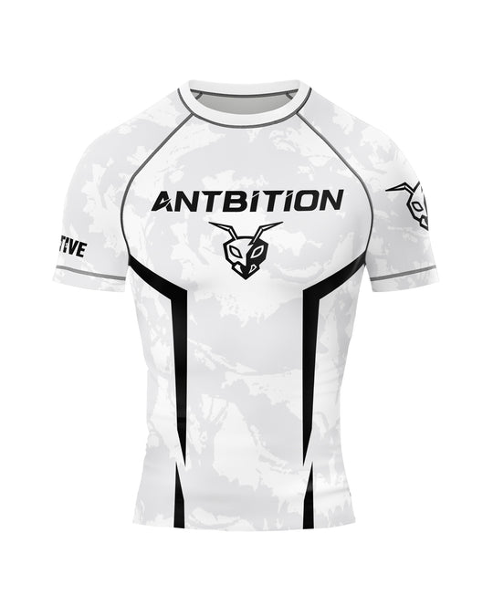 Rashguard - kratki rokavi Antbition - OG (White) M/Ž