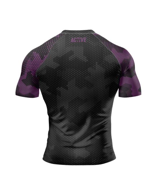 Ranked Rashguard - kratki rokavi Antbition - Purple Belt M/Ž