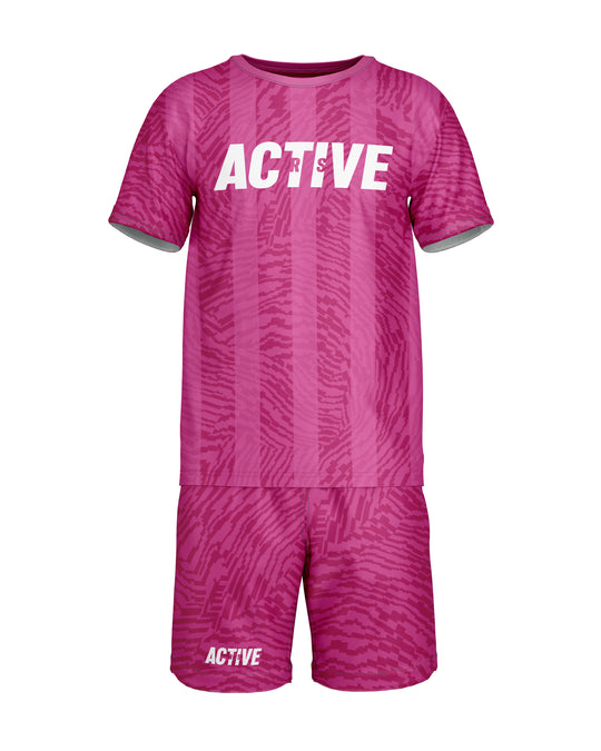 Otroški nogometni komplet - Pink 4 The Win (unisex)