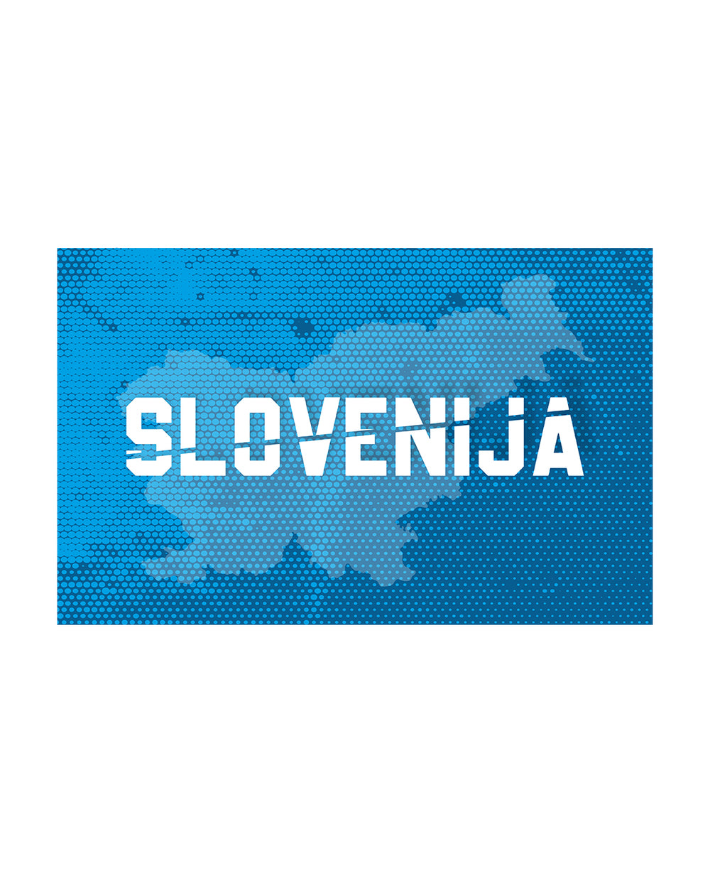 Zastava Slovenija - Dodaj napis (2x1 m)