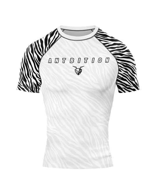 Rashguard - kratki rokavi Antbition - Zebra M/Ž