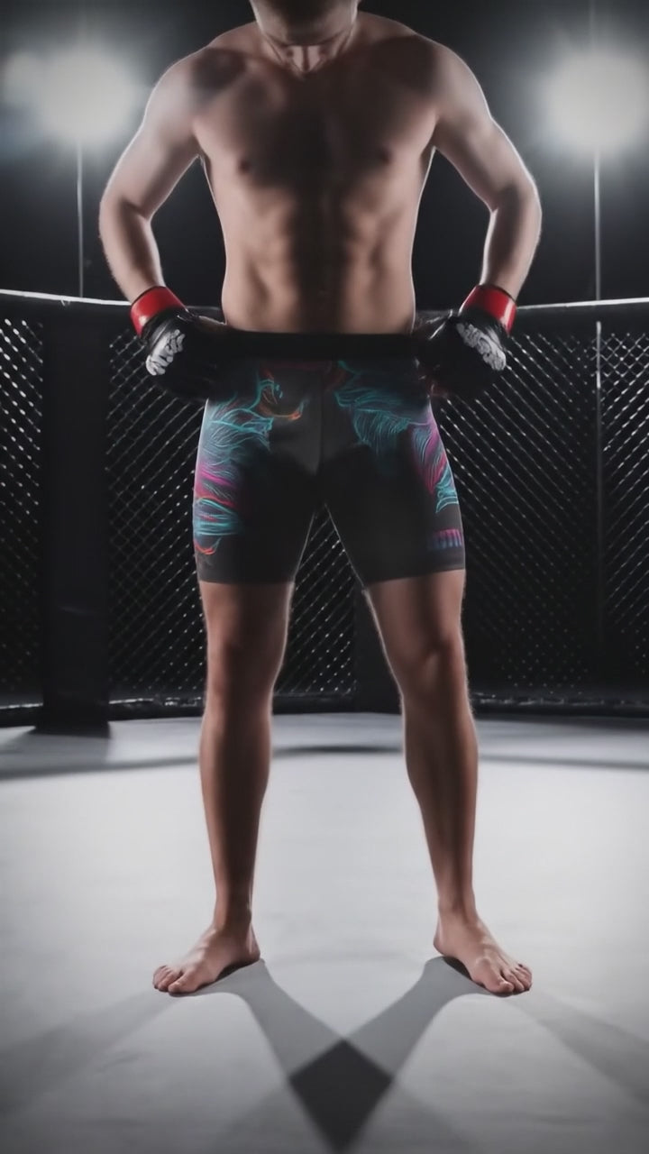 Kompresijske MMA hlačke - Floral